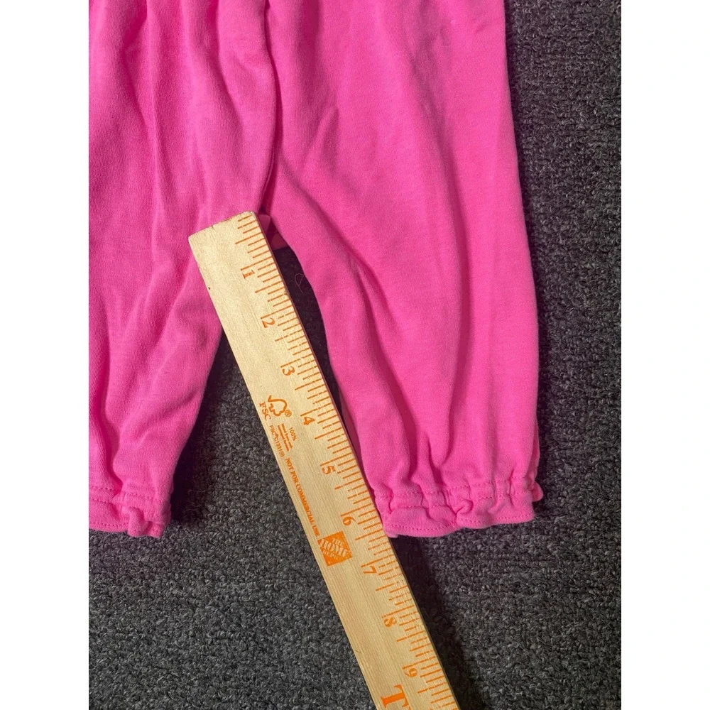 Ralph Lauren Polo Romper Pink Baby Girls 9M Long Sleeve Floral Ruffle Coverall